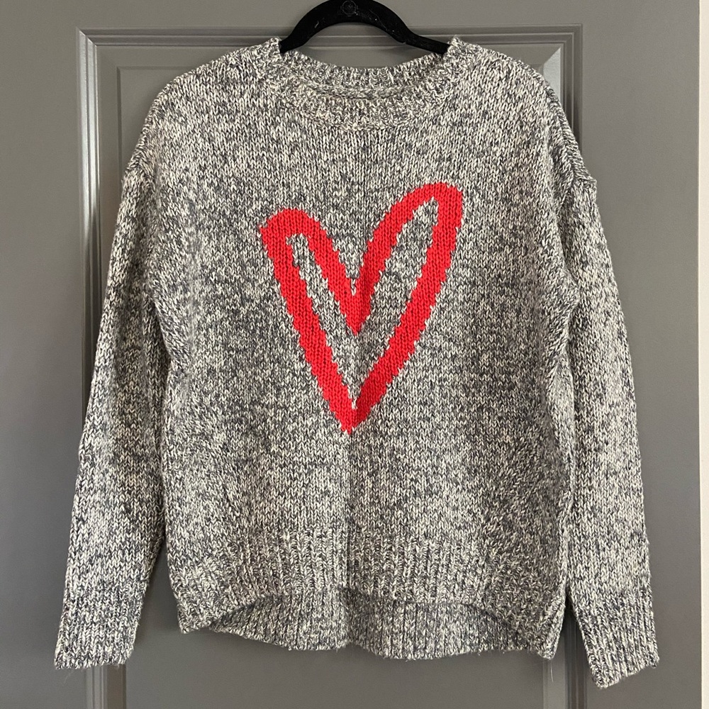 LOFT heart sweater